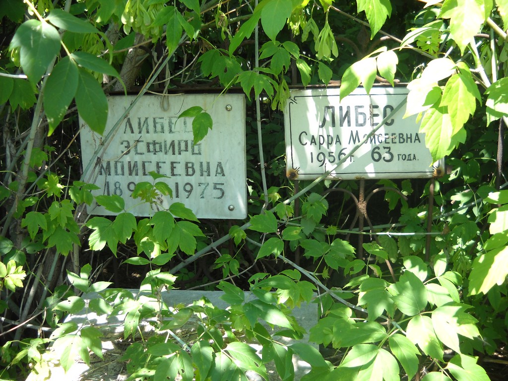 Либес Эсфирь Моисеевна, Саратов, Еврейское кладбище